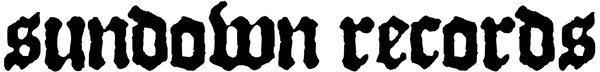 Sundown Records logo in black text on a white background
